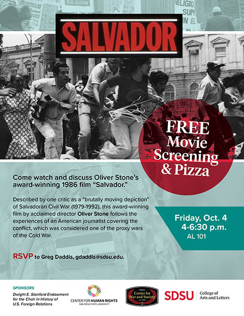 Free Movie Screening of Salvador