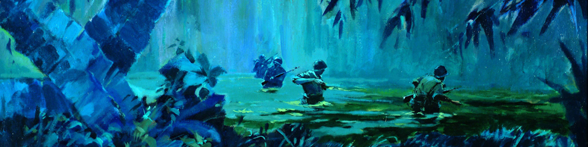 Painting: Swamp Patrol by Roger Blum